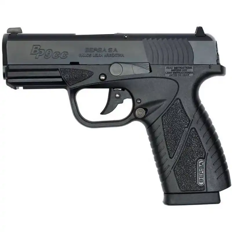 Bersa BP9MCC BPCC Concealed Carry 9mm Luger 3.30" 8+1 Black Polymer Grip