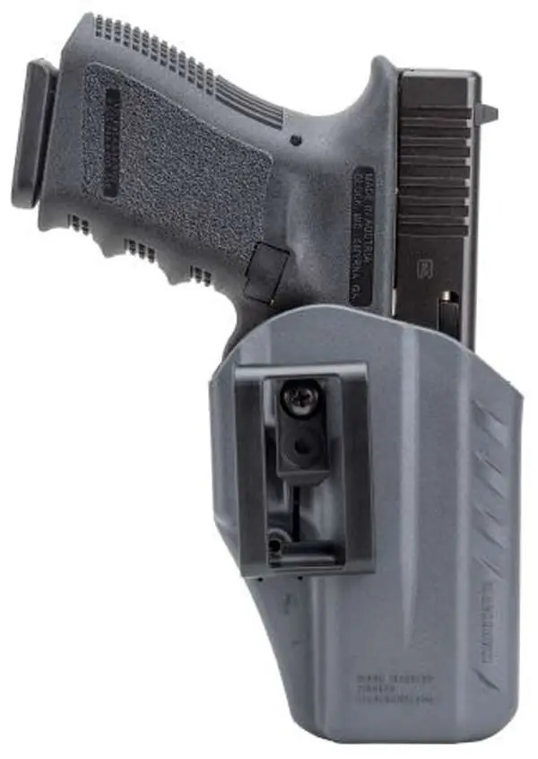 Blackhawk 417502UG A.R.C. Urban Gray Polymer IWB Compatible With Glock 19,23,32 Ambidextrous