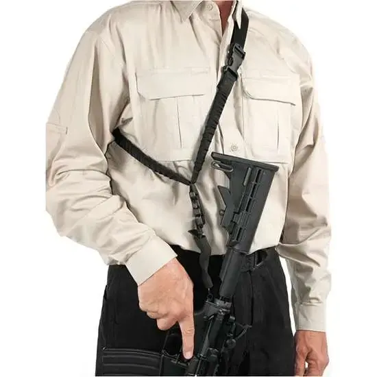 Blackhawk 70GS16BK Storm XT Sling 1.25" W x 46"-64" L Single-Point Black Nylon Webbing for Rifle/Shotgun