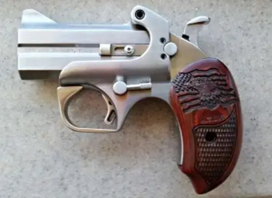 Bond Arms BAPA Patriot45 Colt (LC)/410 Gauge 2 Round 3" Stainless Steel Rosewood Grip