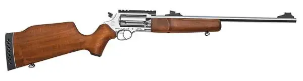 Rossi Circuit Judge 45 Colt (LC)/410 Gauge 5 18.50" Polished Stainless Hardwood Monte Carlo Stock Right Hand