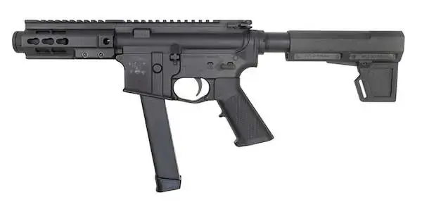 Brigade Firearms A0915511 BM-9 9mm Luger 5.50" 33+1 Graphite Black Cerakote Black Polymer Pistol Brace 5" Rail
