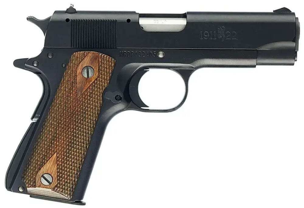 Browning 051803490 1911-22 Compact 22 LR 3.63" 10+1 Matte Black Brown Polymer Grip *CA* compliant