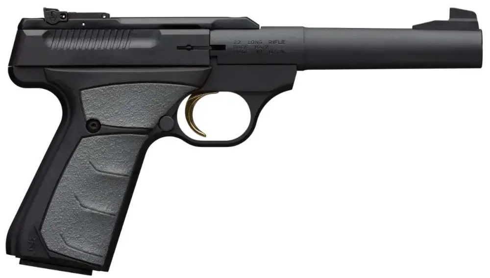 Browning 051482490 Buck Mark Camper *CA Compliant 22 LR 5.50" 10+1 Black Aluminum Alloy Gray Ultragrip FX