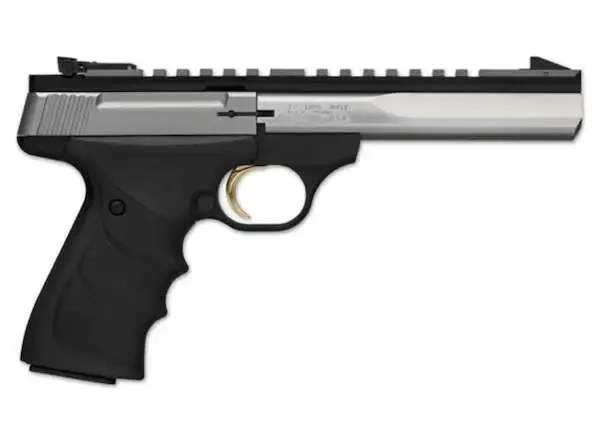 Browning 051508490 Buck Mark Contour 22 LR 7.25" 10+1 Black Aluminum Alloy Black Ultragrip RX