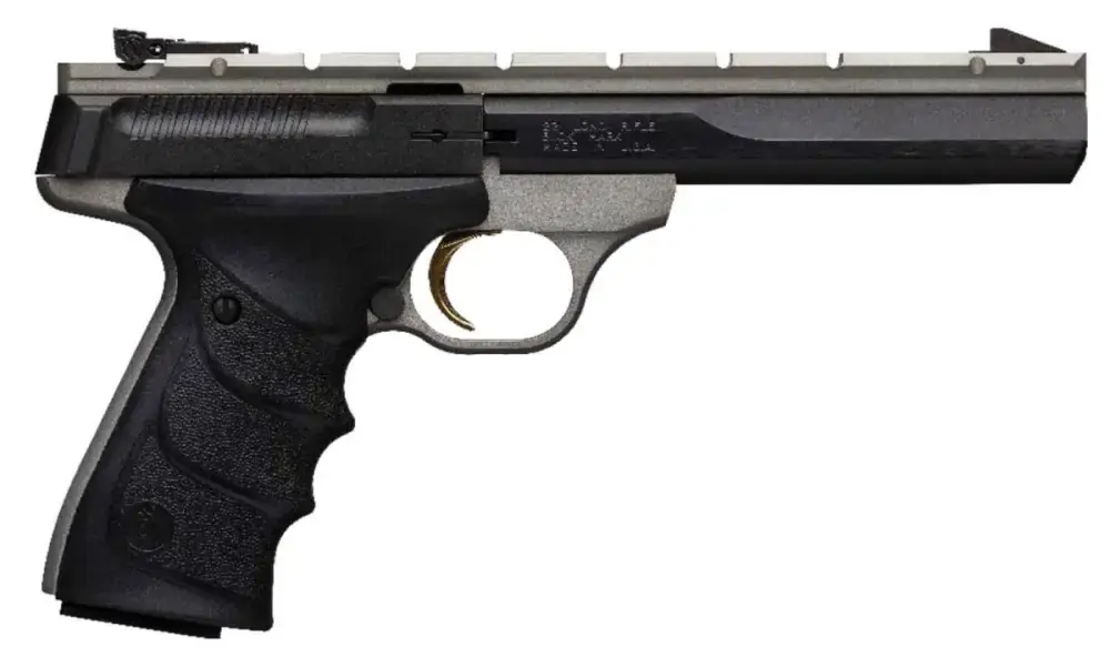 Browning 051501490 Buck Mark Contour 22 LR 5.50" 10+1 Black Aluminum Alloy Black Ultragrip RX