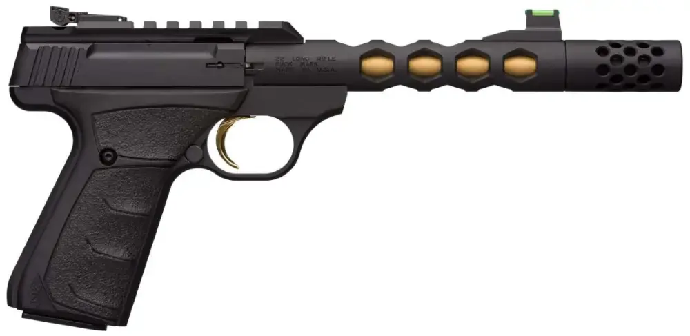 BRO BUCK MARK PLUS VIS BLK/GOLD 22LR 5.8 SR