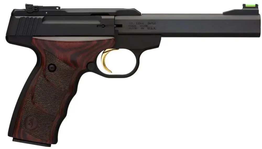 Browning 051429490 Buck Mark Plus 22 LR 5.50" 10+1 Black Black Aluminum Alloy Rosewood Ultragrip DX Grip