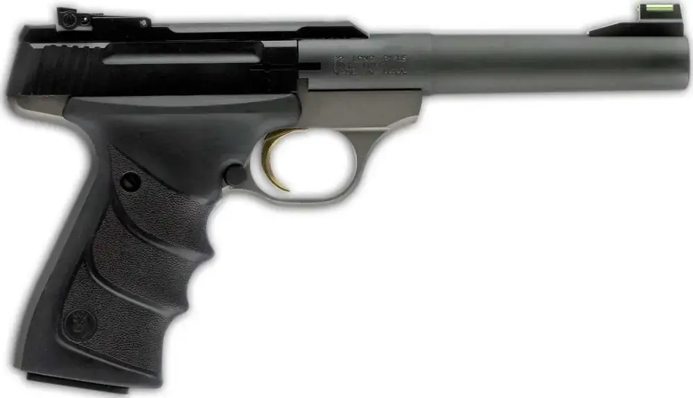 Browning 051448490 Buck Mark Practical *CA Compliant 22 LR 5.50" 10+1 Gray Aluminum Alloy Black Ultragrip RX