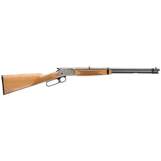 Browning 024127103 BL-22 Lever Action 22 Short,Long,LR 15+1 20" Satin Nickel Gloss AAA Maple Fixed Checkered Stock Right Hand