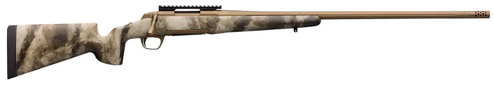 Browning 035395294 X-Bolt Hells Canyon Speed Long Range 6.5 PRC 4+1 26" A-TACS AU Camo Fixed McMillan Game Scout Stock Burnt Bronze Cerakote Right Hand Muzzle Brake