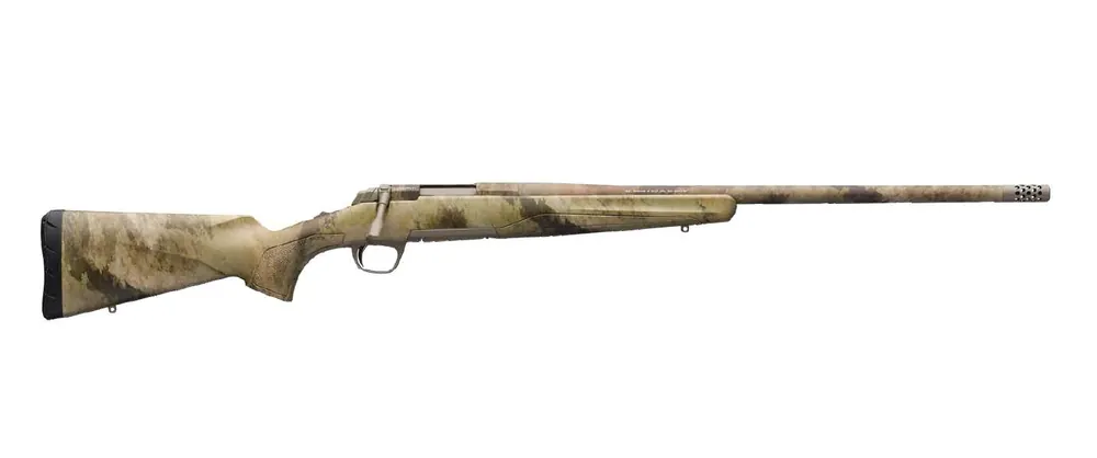 Browning 035479208 X-Bolt Predator Hunter 223 Rem 5+1 22" A-TACS AU Camo Synthetic Stock Elite Sand Cerakote Right Hand Muzzle Brake