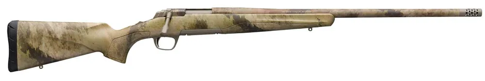 Browning 035479282 X-Bolt Predator Hunter 6.5 Creedmoor 4+1 22" A-TACS AU Camo Synthetic Elite Sand Cerakote Right Hand Muzzle Brake