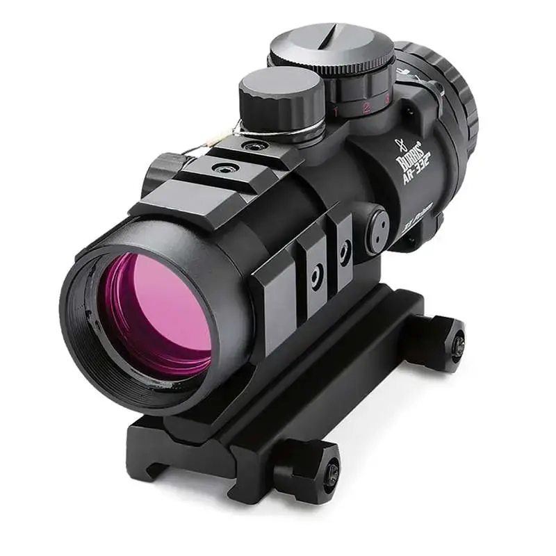 Burris 300208 AR-332 3x 32mm 4 MOA Illuminated Red/Green Ballistic CQ CR2032 Lithium Black Matte