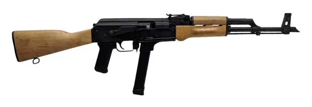 Century RI3765N WASR-M 9mm Luger 17.50" 33+1 Black, Fixed Wood Stock