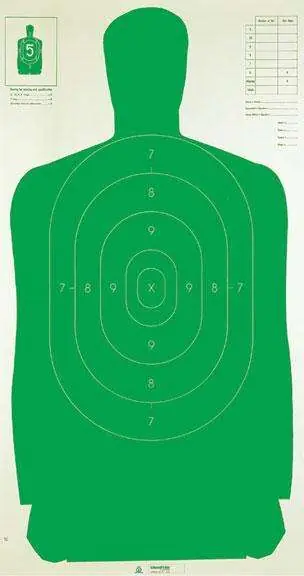 B27Fsa Silhouette Tgt 24X45 Grn (100 Pk)