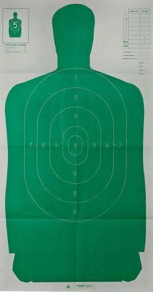 Le B27Fsa Silhouette Tgt 24X45 Grn(10 Pk)