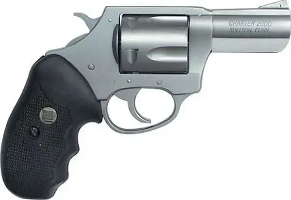 Charter Arms 74421 Bulldog44 S&W Special 2.50" 5 Round Stainless Black Rubber Grip