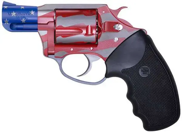Charter Arms 23872 Undercover The Old Glory Revolver Single 38 Special 2" 5 Rd Black Rubber Grip American Flag