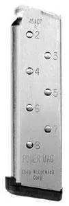 CMC Products 14131 1911 Power Mag 45 ACP 1911 Government 8rd Stainless Detachable