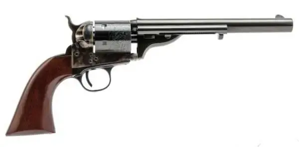 Cimarron CA916 1872 Open Top Army 45 Colt (LC) 6 Round 7.50" Blued Case Hardened Walnut Grip