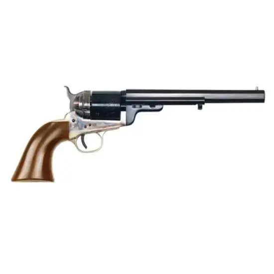 Cimarron CA925 Richards-Mason 1851 Navy Conversion 38 Special 6 Round 7.50" Blued Brass/Case Hardened Walnut Grip