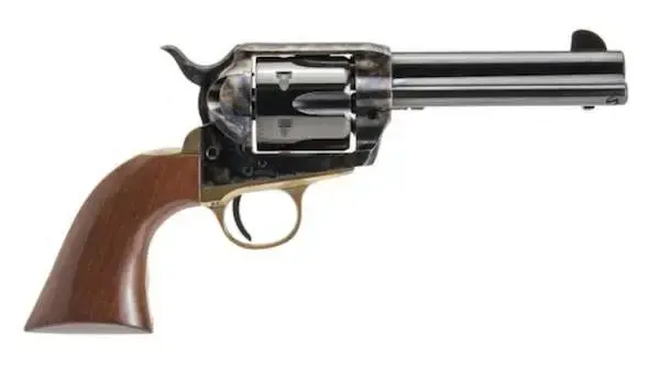 Cimarron PPP357 Pistolero Pre-War 1896-1940 38 Special,357 Mag 6 Round 4.75" Blued Color Case Hardened Walnut Grip