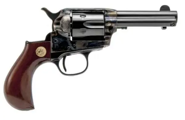 Cimarron CA346 Thunderer Model P 45 Colt (LC) 6 Round 3.50" Blued Case Hardened Birdshead Walnut Grip