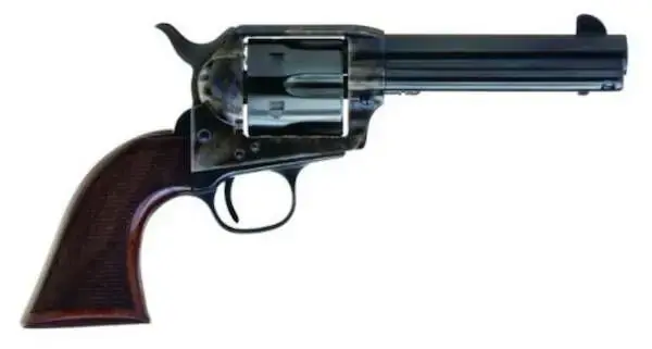 Cimarron ER4100 Evil Roy Competition 45 Colt (LC) 6 Round 4.75" Blued Case Hardened Walnut Grip