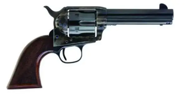 Cimarron ER4103 Evil Roy Competition 38 Special,357 Mag 6 Round 4.75" Blued Case Hardened Walnut Grip