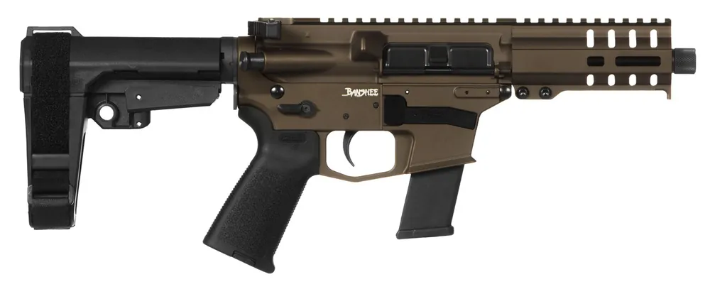 CMMG 45A691CMB Banshee 300 MKG 45 ACP 5" 26+1 Midnight Bronze Cerakote Black Magpul MOE Grip CMMG 6 Position RipBrace