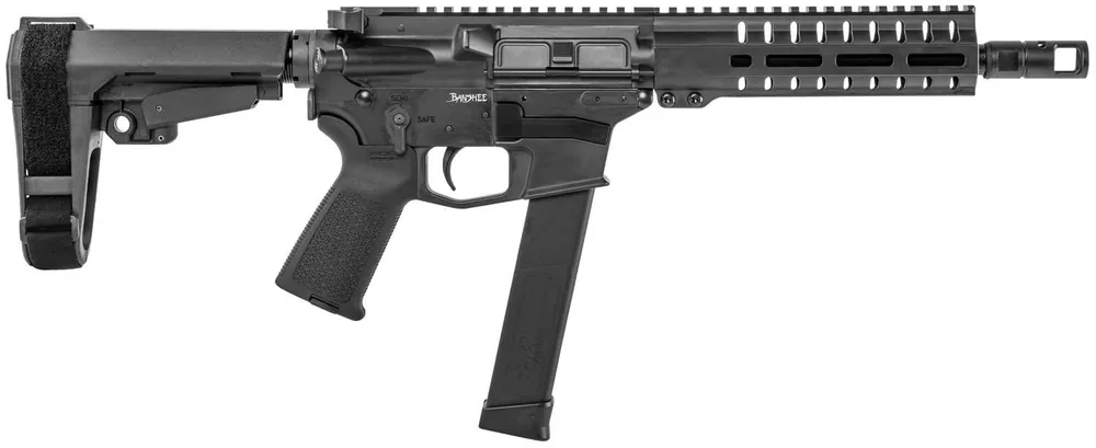 CMMG 10A428CGB Banshee 300 MK10 10mm Auto 8" 30+1 Graphite Black Cerakote Black Magpul MOE Grip CMMG 6 Position RipStock