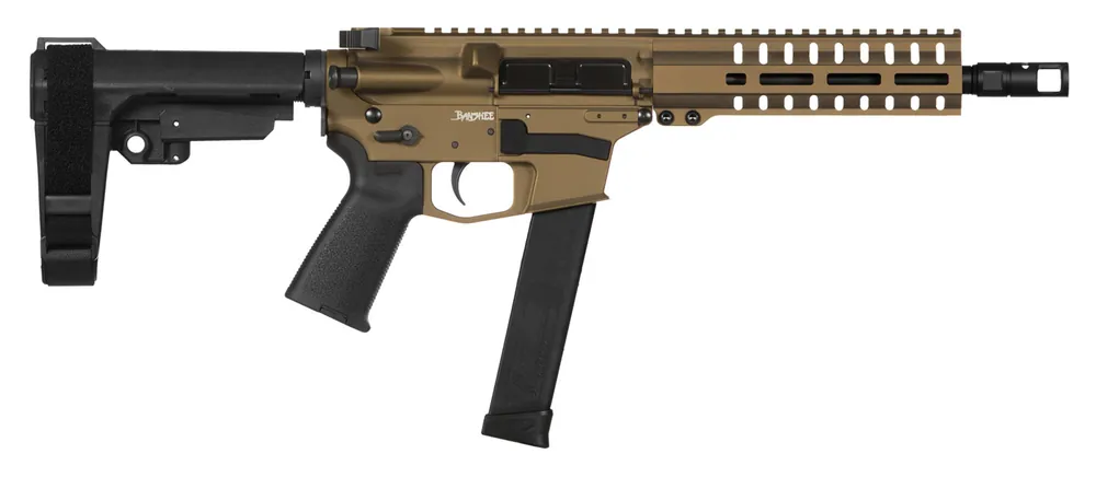 CMMG 10A428CBB Banshee 300 MK10 10mm Auto 8" 30+1 Burnt Bronze Cerakote Black Magpul MOE CMMG 6 Position RipBrace