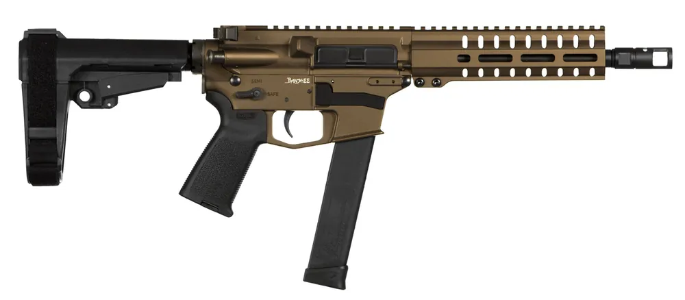 CMMG 10A428CMB Banshee 300 MK10 10mm Auto 8" 30+1 Midnight Bronze Cerakote Black Magpul MOE CMMG 6 Position RipBrace