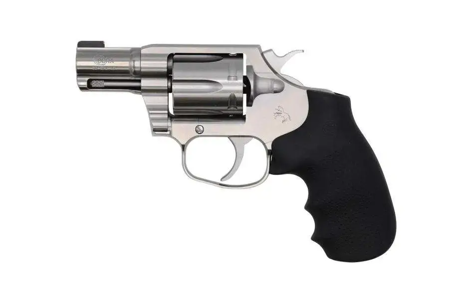 Colt Mfg Cobra 38 Special 6 Round 2" Brushed Stainless Steel Black Hogue Rubber Grip