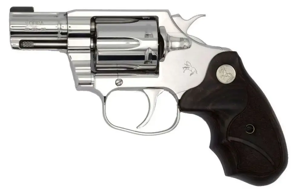 Colt Mfg COBRASS2BB Cobra Bright Cobra Revolver Double 38 Special 2" 6 Rd Black Composite Grip Mirror Polished Stainless Steel