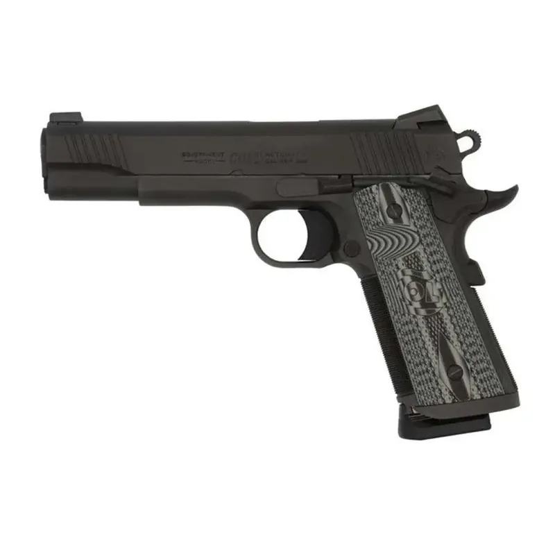 Colt Mfg O1082CCU Government Combat Unit 9mm Luger 5" 9+1 Black PVD Black PVD Stainless Steel Black G10 Checkered w/Scallop Grip