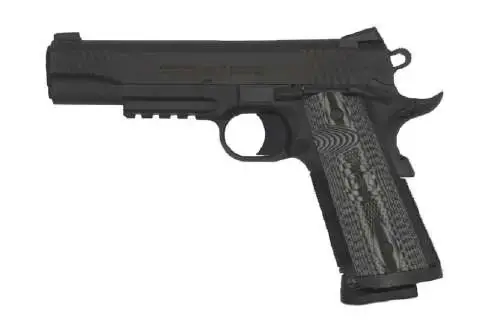 Colt Mfg O1080RGCCU Government Combat Unit w/Rail 45 ACP 5" 8+1 Black PVD Black PVD Stainless Steel Black G10 Checkered w/Scallop Grip
