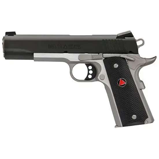 Colt Mfg O2020XETT 1911 Delta Elite 10mm Auto 5" 8+1 Stainless Steel Black Black Polymer Delta Medallion Grip