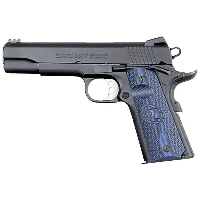 Colt Mfg O1970CCS 1911 Competition 70 Series 45 ACP 5" 8+1 Blued Carbon Steel Blue G10 w/Logo Grip