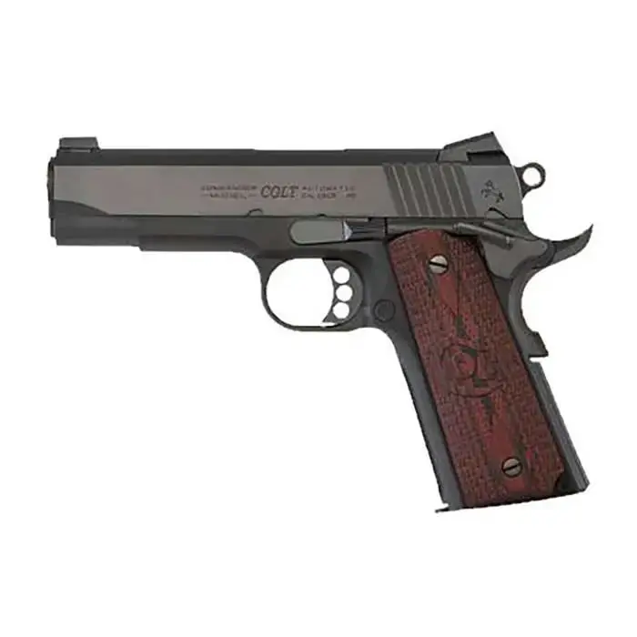 Colt Mfg O4840XE 1911 Lightweight Commander 45 ACP 4.25" 8+1 Blued Black Cherry G10