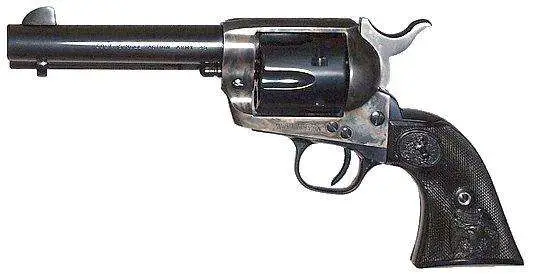 Colt Mfg P1840 Single Action Army Peacemaker Revolver Single 45 Colt (LC) 4.75" 6 Rd Black Composite Double Eagle Grip Blued