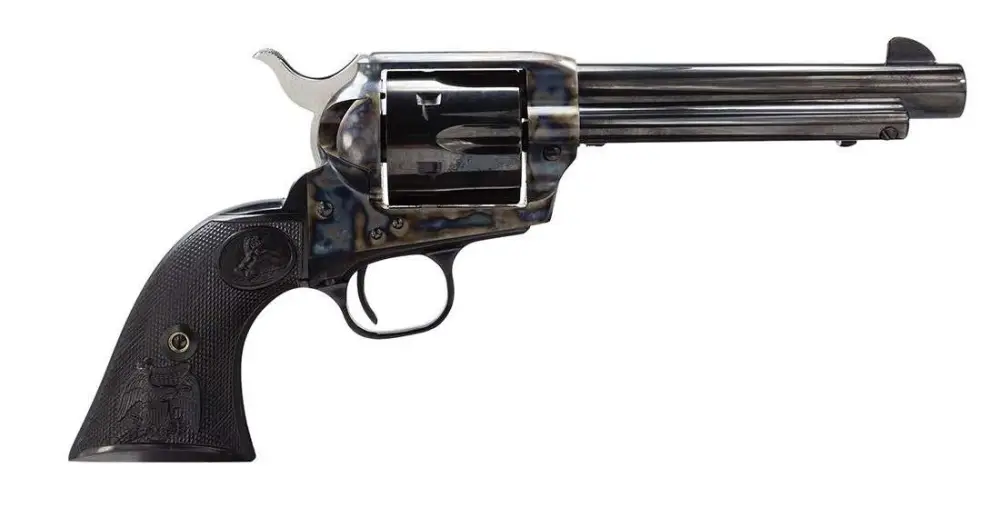 Colt Mfg P1850 Single Action Army Peacemaker Revolver Single 45 Colt (LC) 5.50" 6 Round Black Composite Double Eagle Grip Black