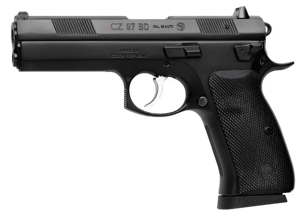 CZ 01416 CZ 97 BD 45 ACP 4.80" 10+1 Black Black Aluminum Grip