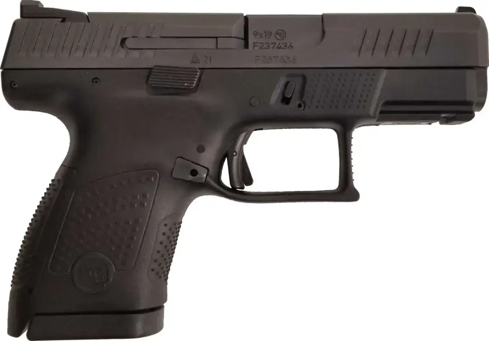 CZ 01560 P-10 Sub Compact 9mm Luger 3.50" 10+1 Black Black Nitride Slide Black Interchangeable Backstrap Grip Reverse Mag Release