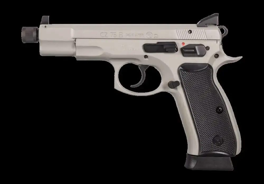 CZ 91235 CZ 75 Omega 9mm Luger 5.20" 18+1 Gray Black Polymer Grip
