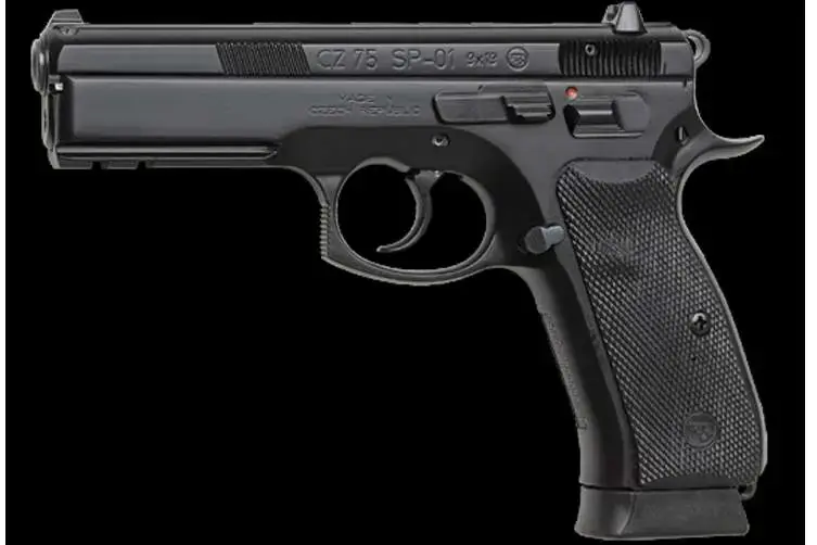 CZ 91152 CZ 75 SP-01 9mm Luger 4.60" 18+1 Black Black Rubber Grip