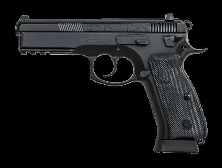 CZ 91153 CZ 75 SP-01 Tactical 9mm Luger 4.60" 18+1 Black Black Rubber Grip