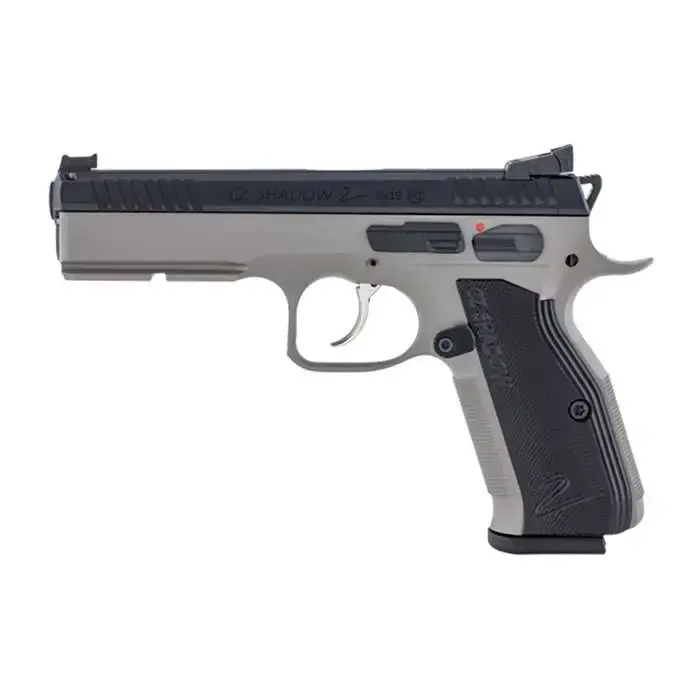 CZ 91255 CZ 75 Shadow 2 9mm Luger 4.80" 17+1 Gray Nitride Black Aluminum Grip