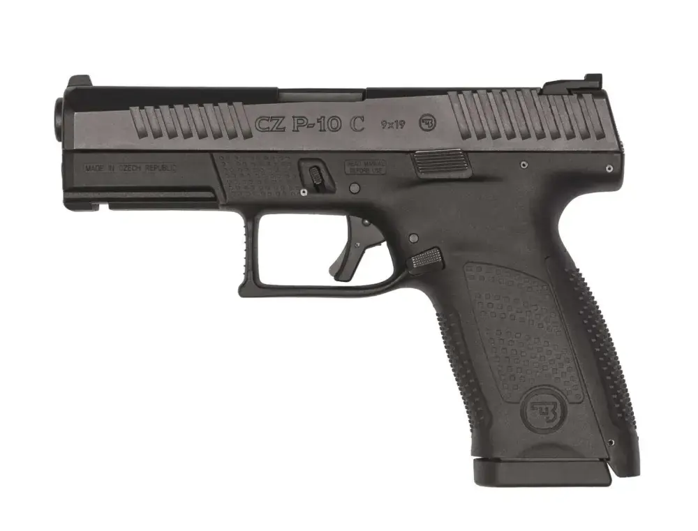CZ 91531 P-10 C 9mm Luger 4" 15+1 Black Black Polymer Grip Reversible Magazine Release